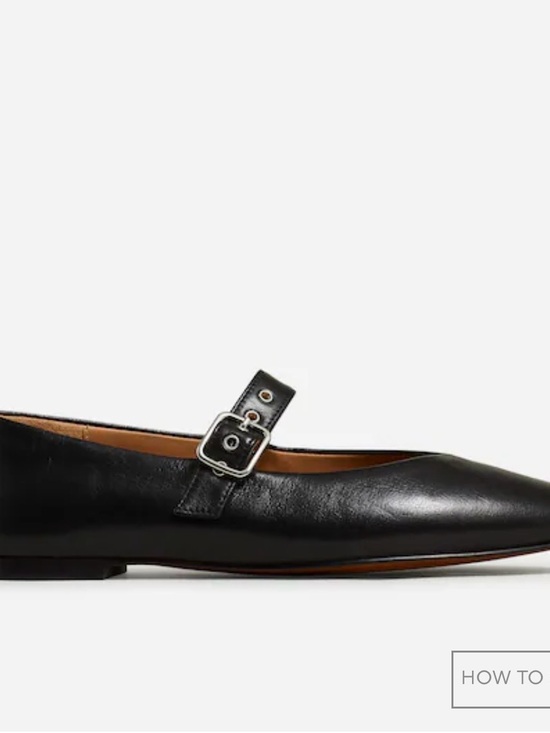 Madewell Shoes - Madewell Black Leather Mary Jane Flat with Buckle